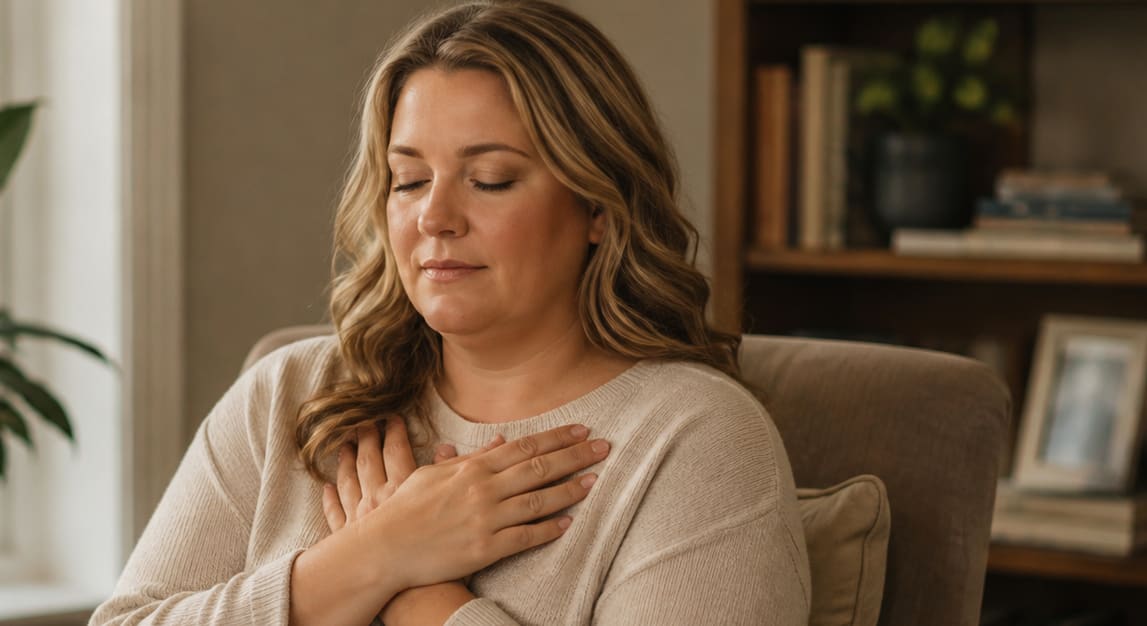 A moment of calm during an EMDR session